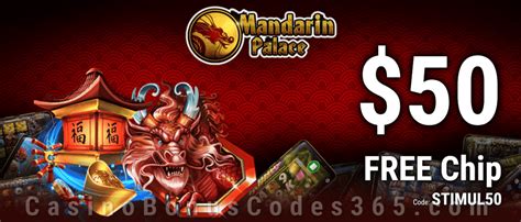mandarin casino bonus codes
